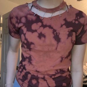 bleach safety pin unisex alt tee